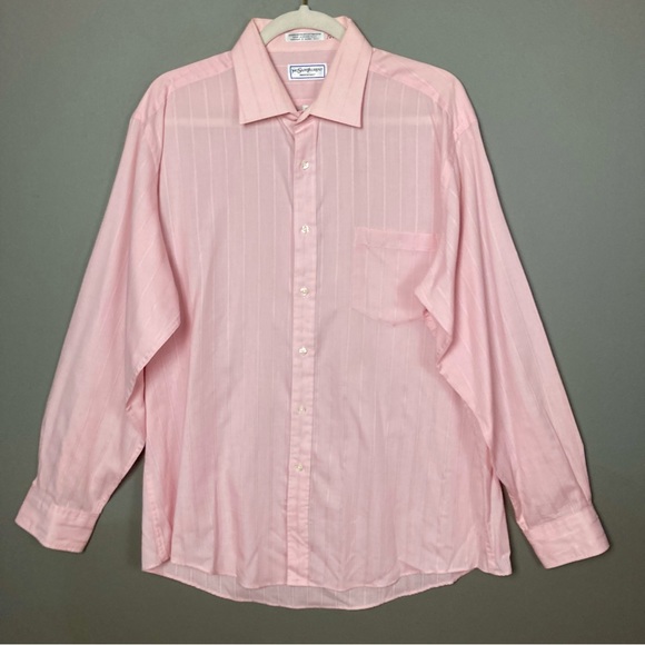 Yves Saint Laurent Other - Yves Saint Laurent pink button down shirt long sleeve pinstripe men's size 17